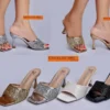Yunai Heels Open Shoes