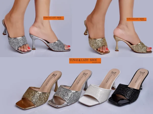 Yunai Heels Open Shoes